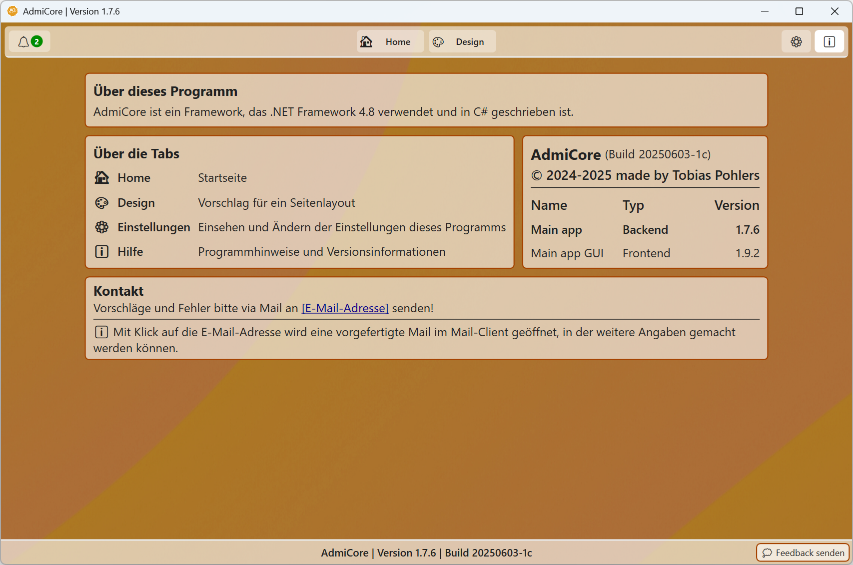 AdmiCore Screenshot Help