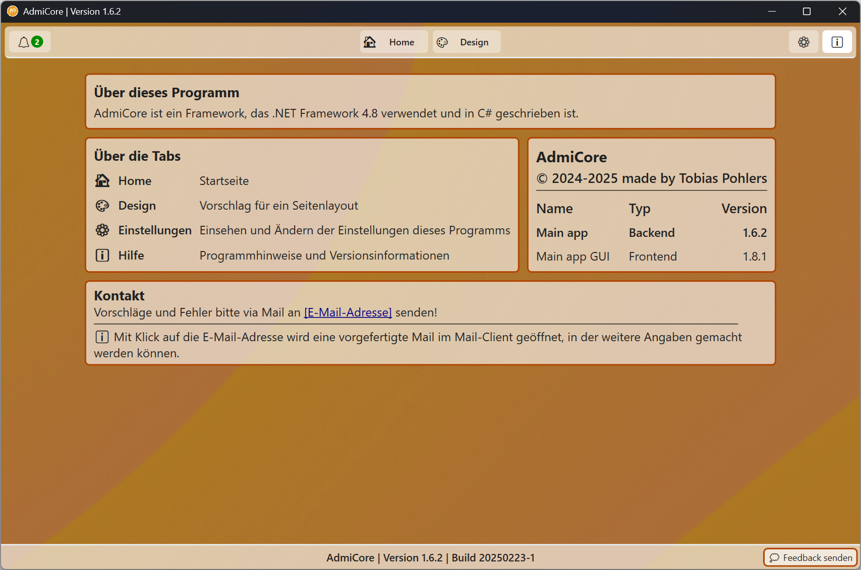 AdmiCore Screenshot Help
